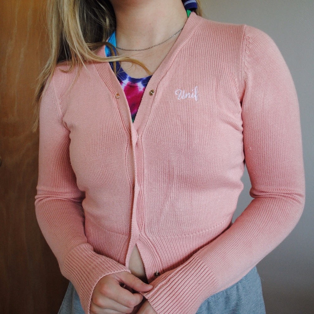 UNIF cropped pink cardigan! - Picture 2 of 8